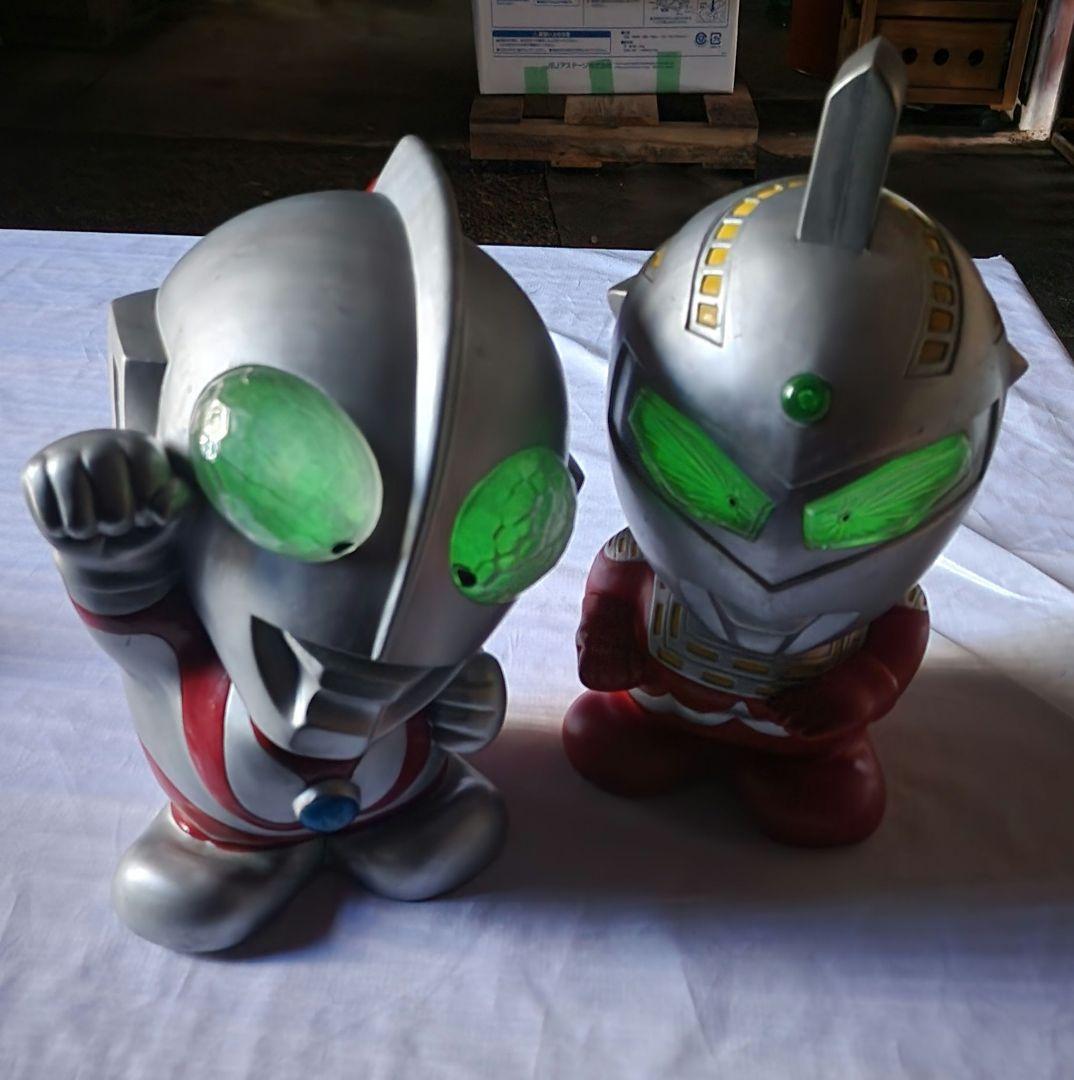 ウルトラマン　セブン　フィギュア 2体セット 特大　RUNA　ソフビ　レトロ