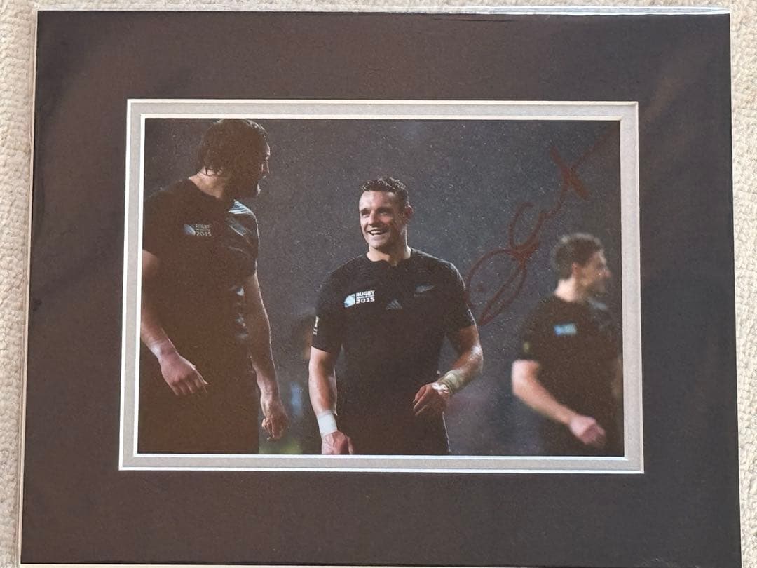 ラグビーワールドカップ 2015 ダンカーター直筆サイン入フォト