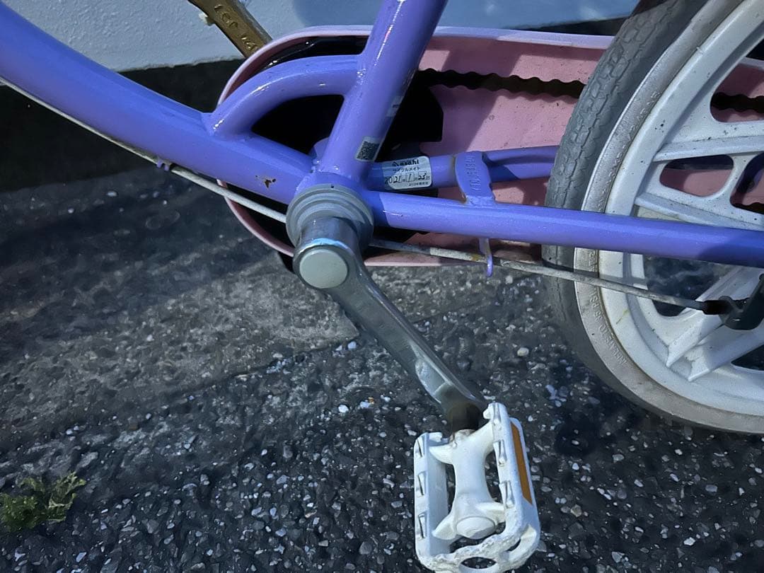 18型 子供用自転車 エコキッズ カラフル(ラベンダー＆ピンク)EKC18