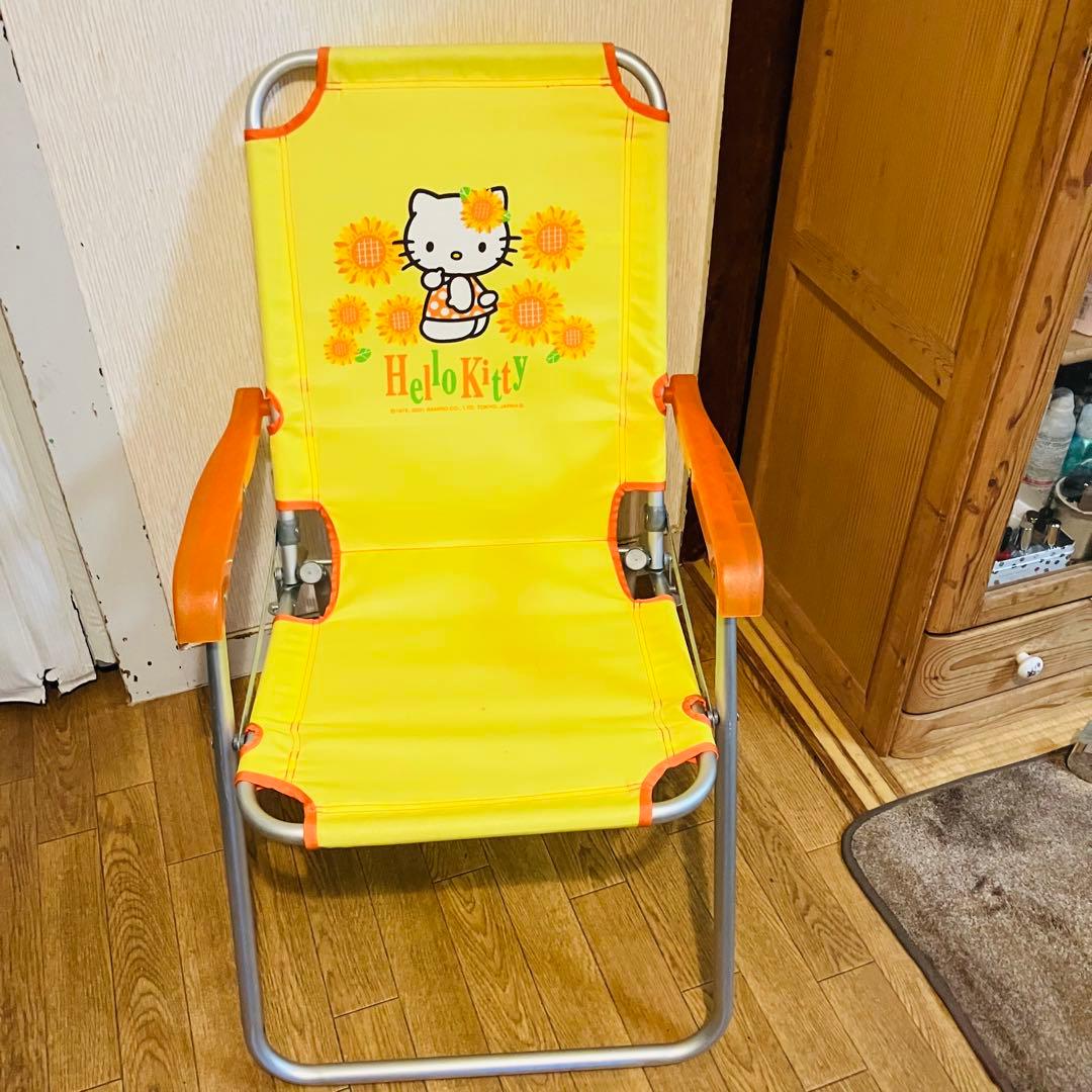 美品　激レア　ハローキティ アウトドアチェア　折り畳み椅子　2001