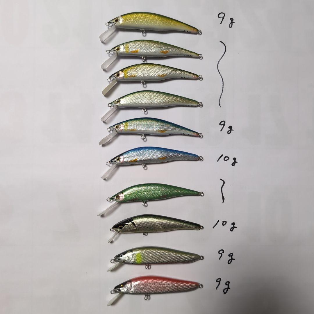ハンドメイド　ミノー　10個セット