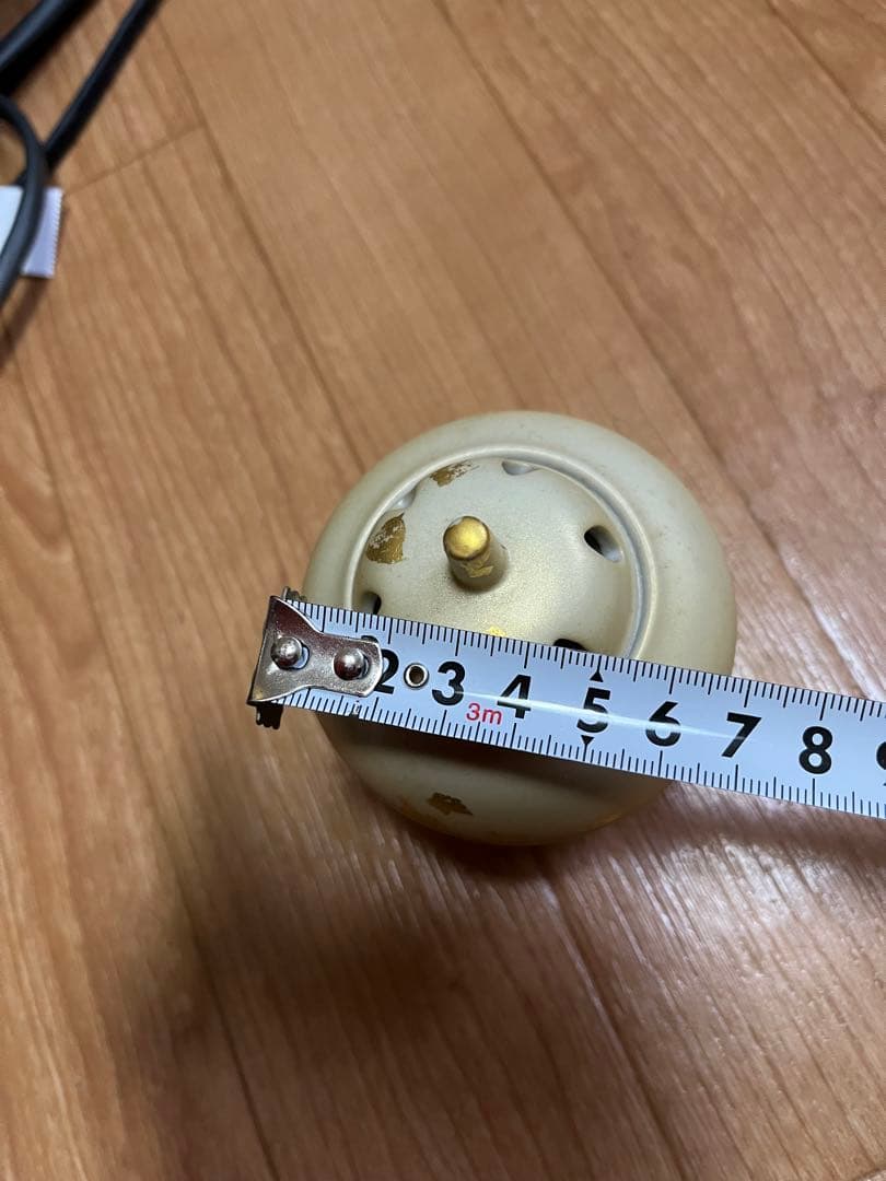 茶道具　煎茶道具　香炉　花九谷　金彩