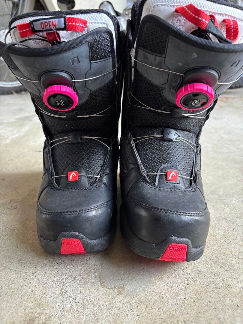 【12/16まで値下げ】ヘッド スノーボードブーツ 黒/ピンク 24cm