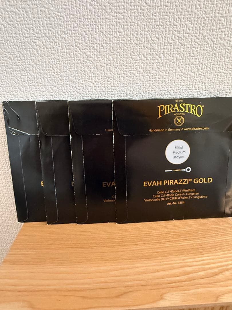 チェロ弦 PIRASTRO EVAH PIRAZZI GOLD SET