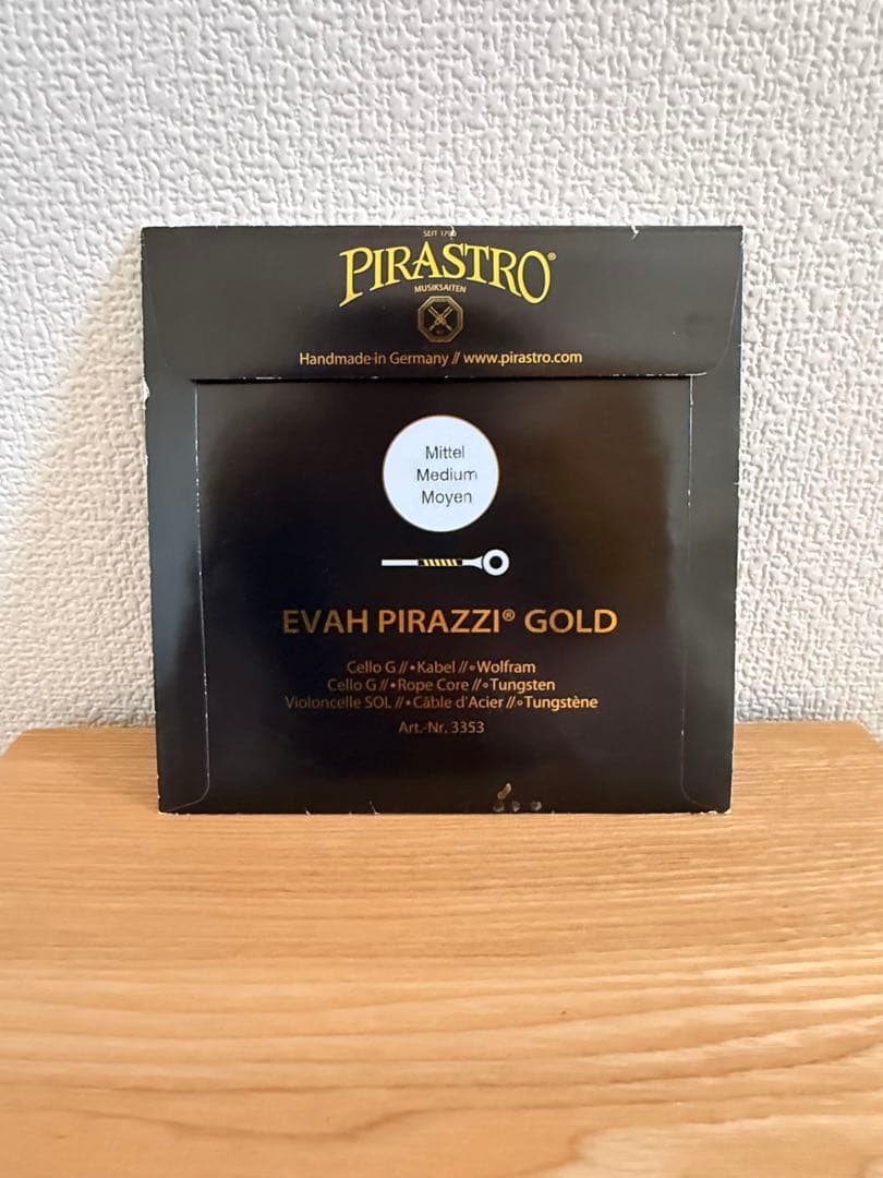 チェロ弦 PIRASTRO EVAH PIRAZZI GOLD SET