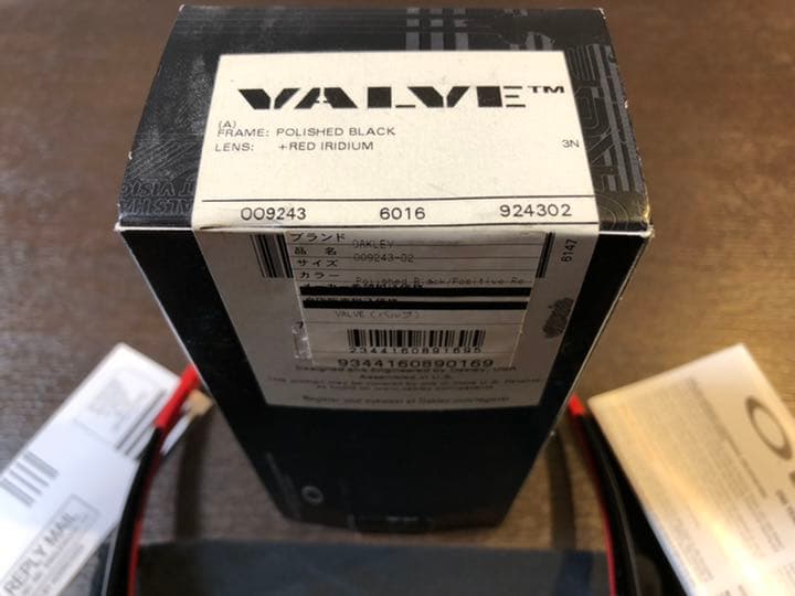 【１回のみ使用❣️】OAKLEY VALVE レッドイリジウム／ブラックポリッシュ