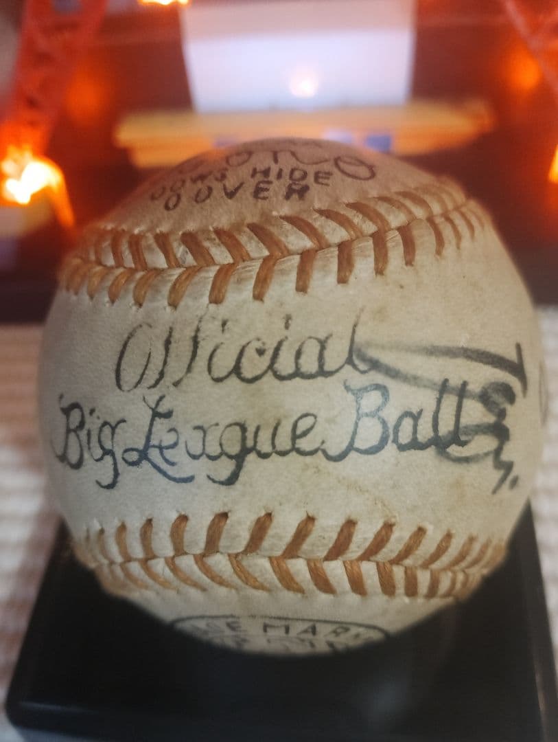 ６０年前 長嶋茂雄選手の、直筆 サイン入りホール