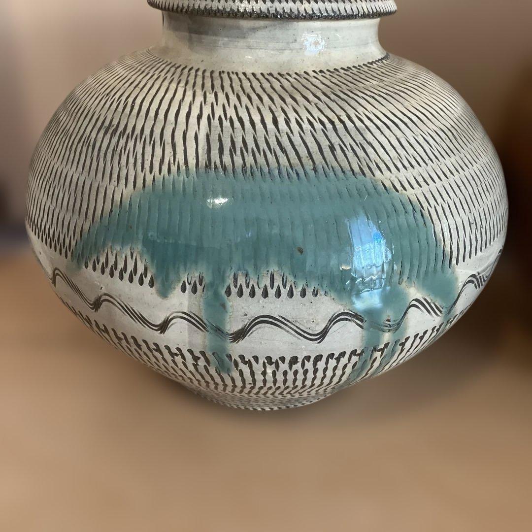 小鹿田焼　おんた焼き　壺　花瓶　大きいサイズ