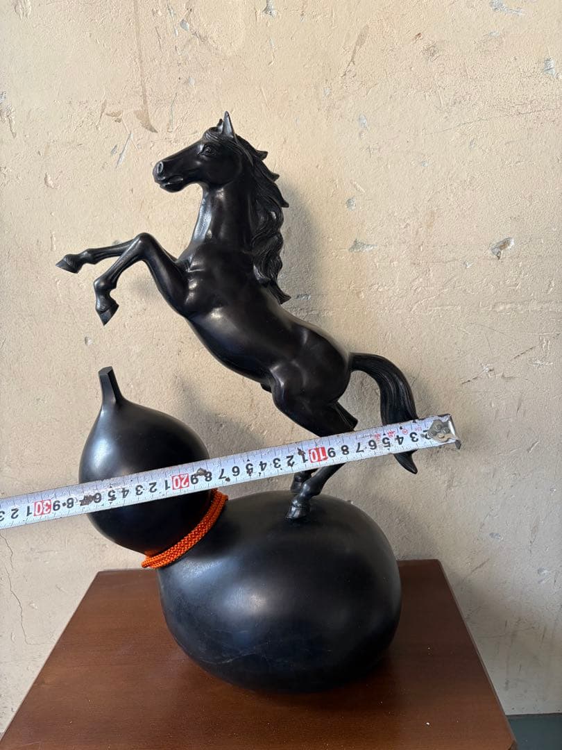 馬 モチーフ 金属製 置物｜干支 午（うま）｜高岡系風 ヴィンテージ オブジェ