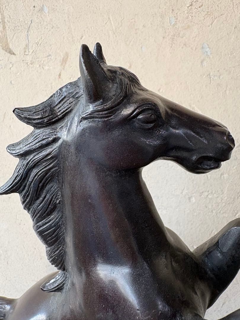 馬 モチーフ 金属製 置物｜干支 午（うま）｜高岡系風 ヴィンテージ オブジェ