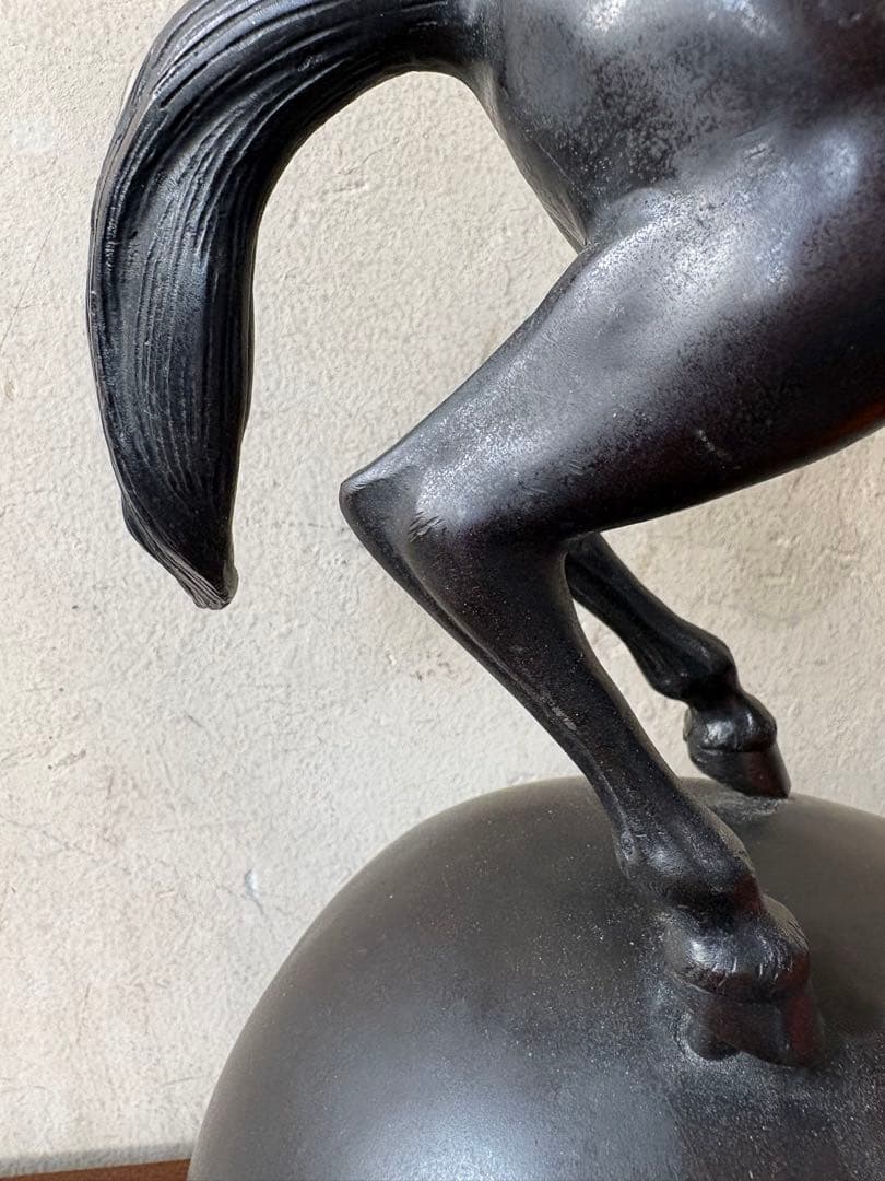 馬 モチーフ 金属製 置物｜干支 午（うま）｜高岡系風 ヴィンテージ オブジェ