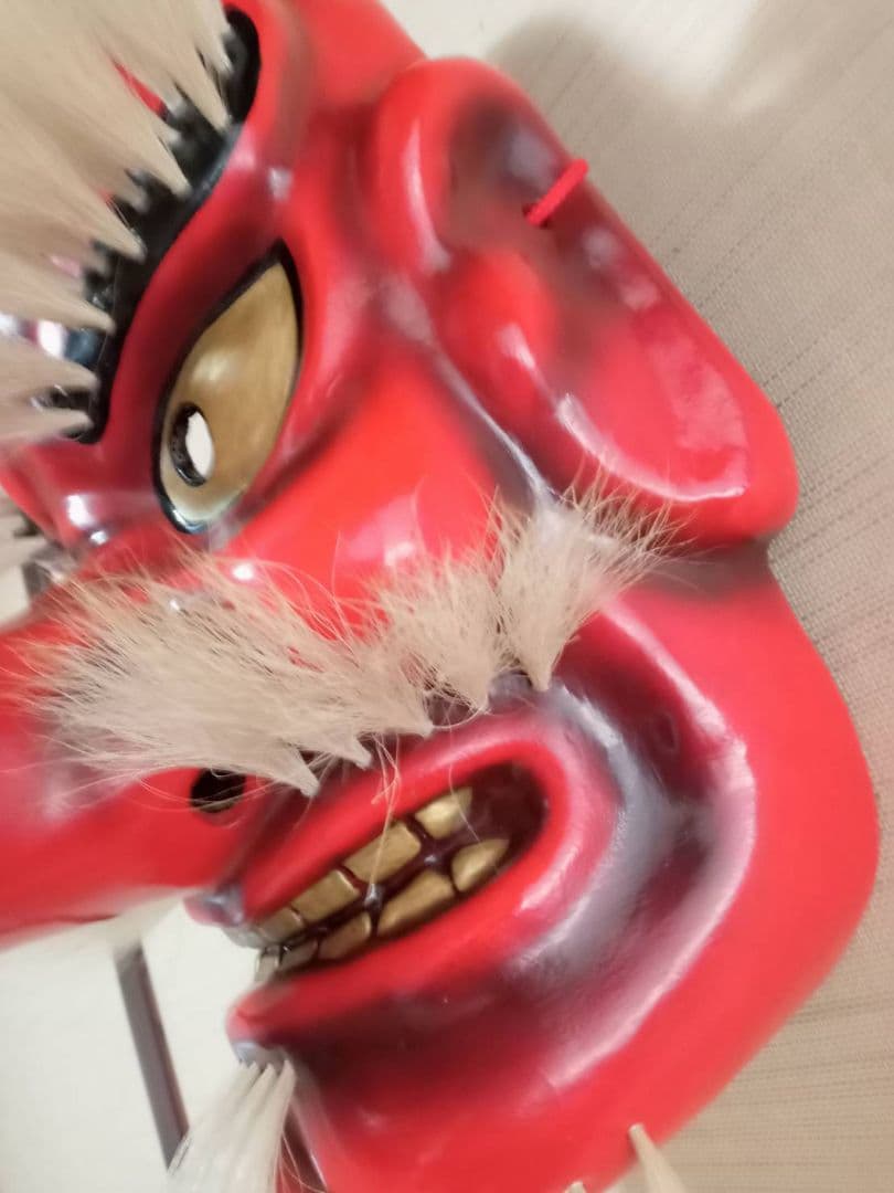 神楽面　伝統工芸　石見神楽　広島神楽　芸北（北広島）天狗(関山)　文化　和紙