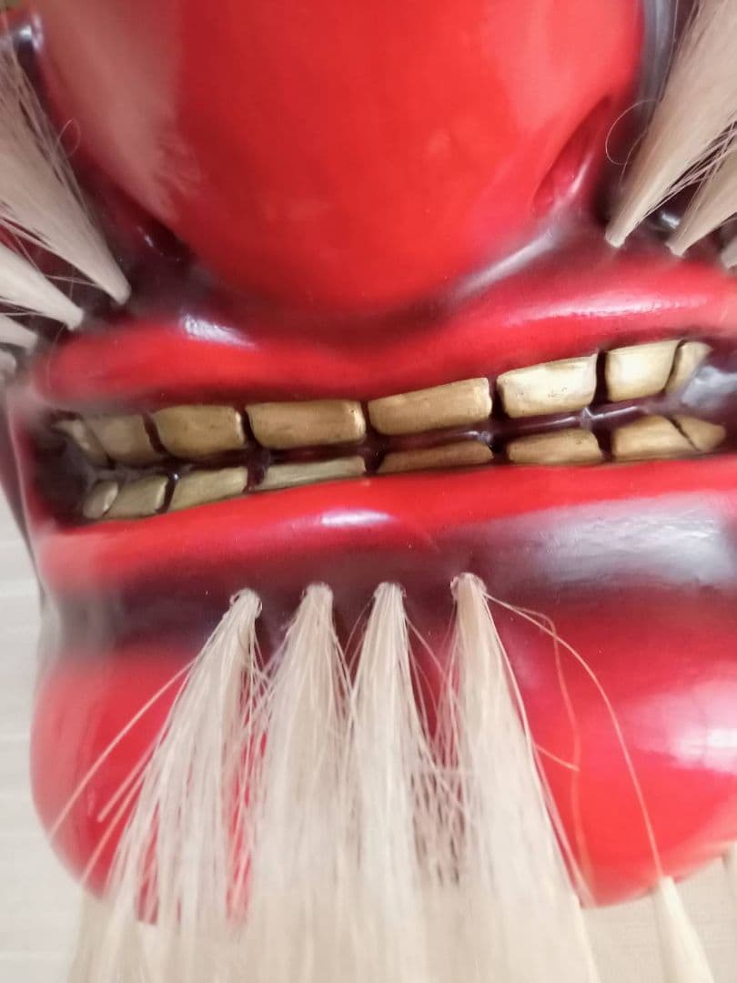 神楽面　伝統工芸　石見神楽　広島神楽　芸北（北広島）天狗(関山)　文化　和紙