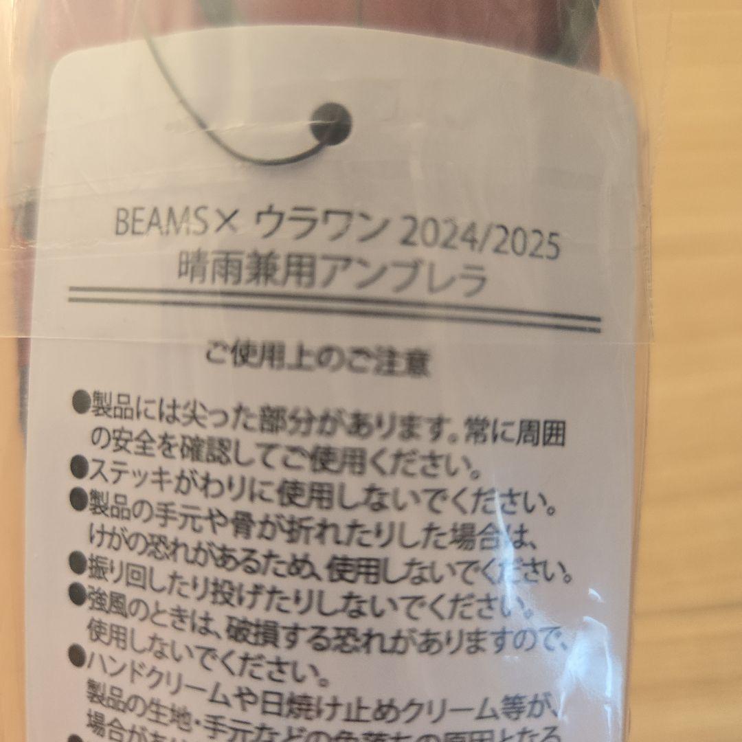 BEAMS×ウラワン 折りたたみ傘 56cm 晴雨兼用