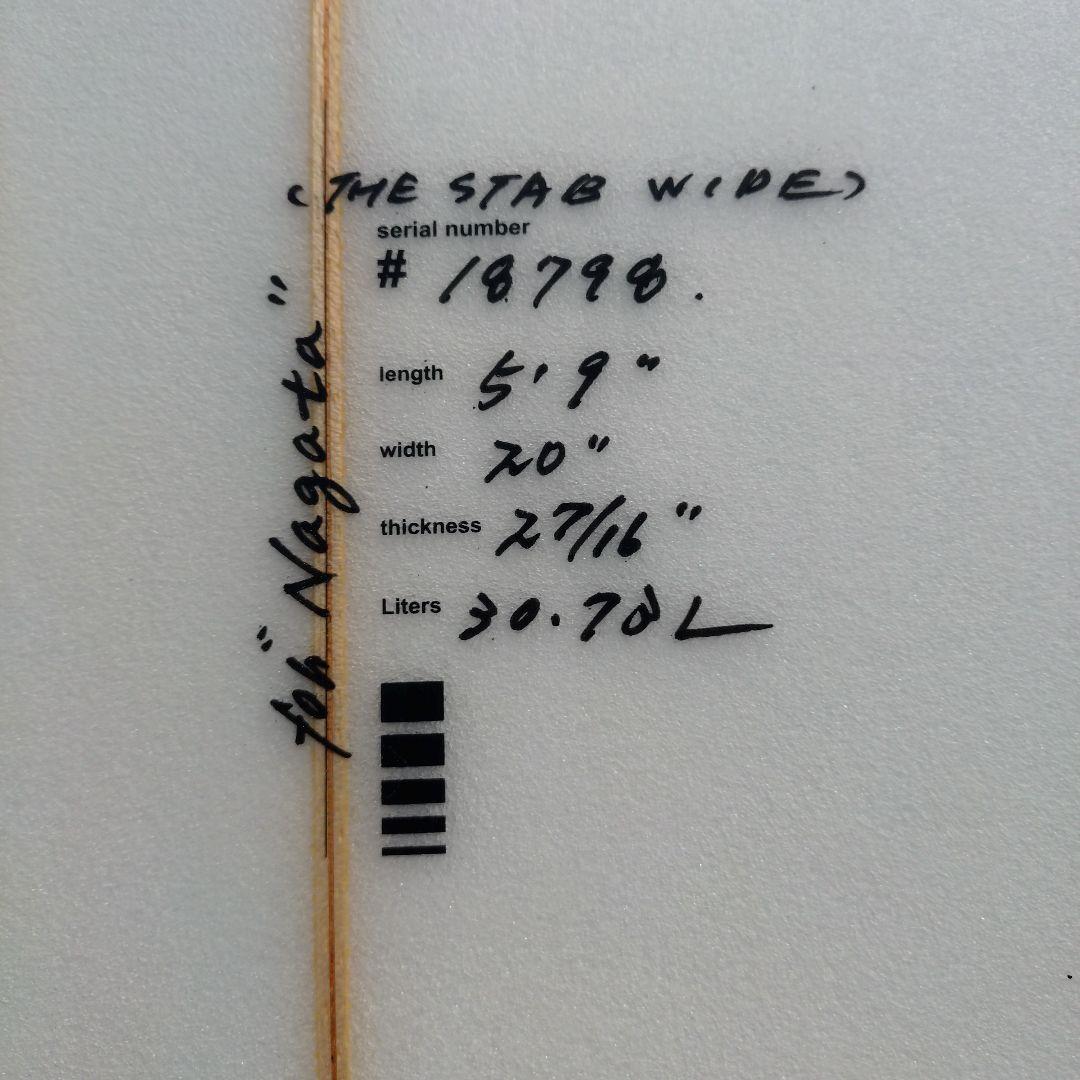 JUSTICE The Stab Wide 5'9\" ショートボード　フィン付属