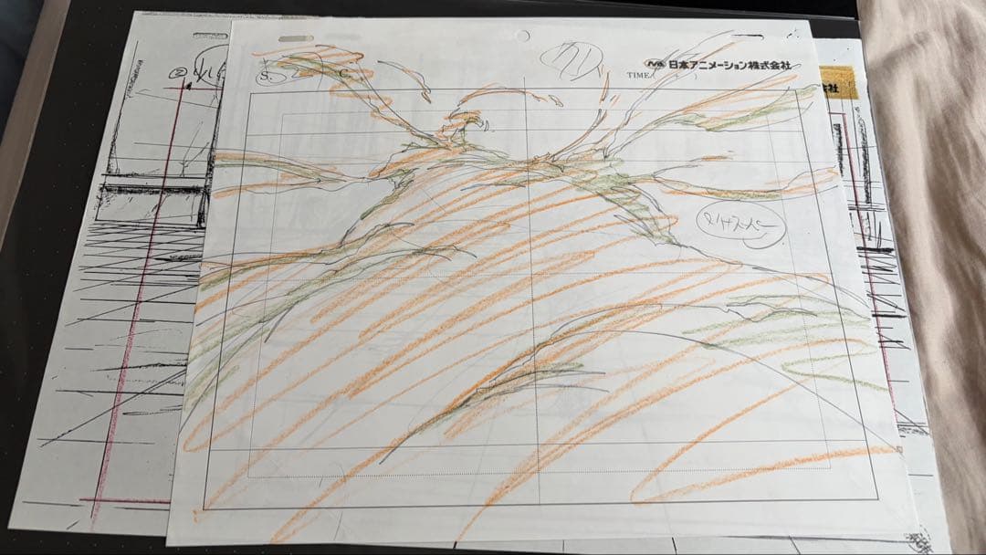 HUNTER×HUNTER 原画　クロロ セル画　レイアウト