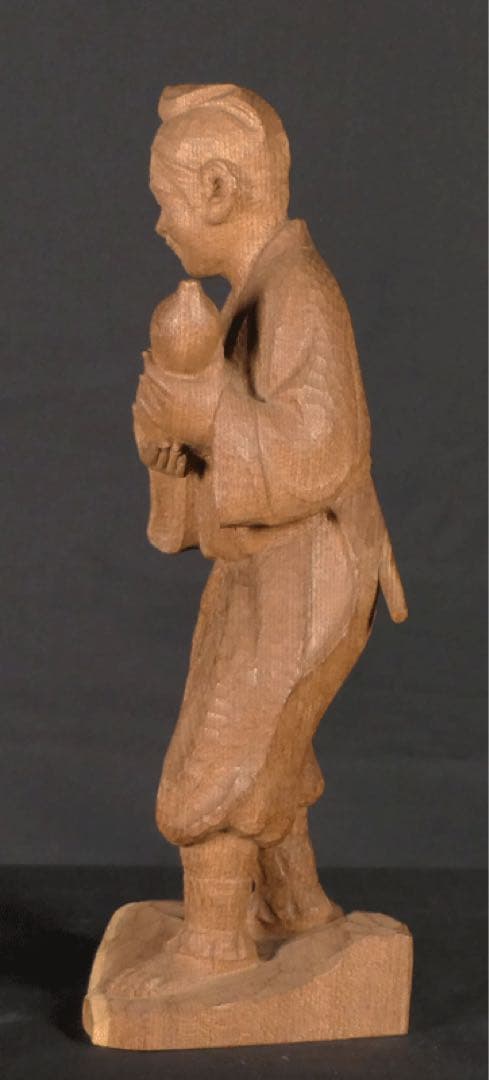 ★名品　【 木彫 養老孝子像 】 養老の滝 古今著聞集 宮彫り 山車彫刻