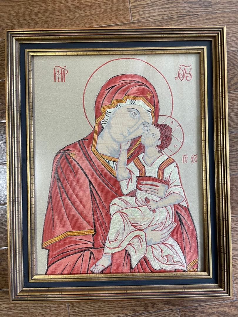 西陣織 『聖母子像』 聖画