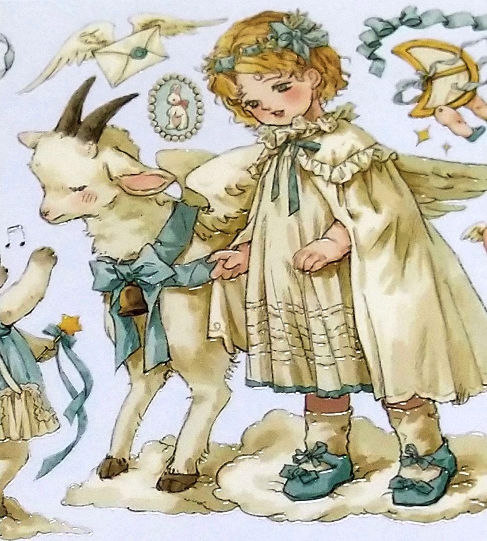 ✩SALE☆J448＃奶油贝利尼(水晶)切り売り海外人物マステ女の子