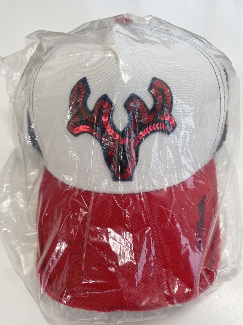 【未開封】YOSHINORI KOTAKE 鹿島アントラーズロゴ入りキャップ 白