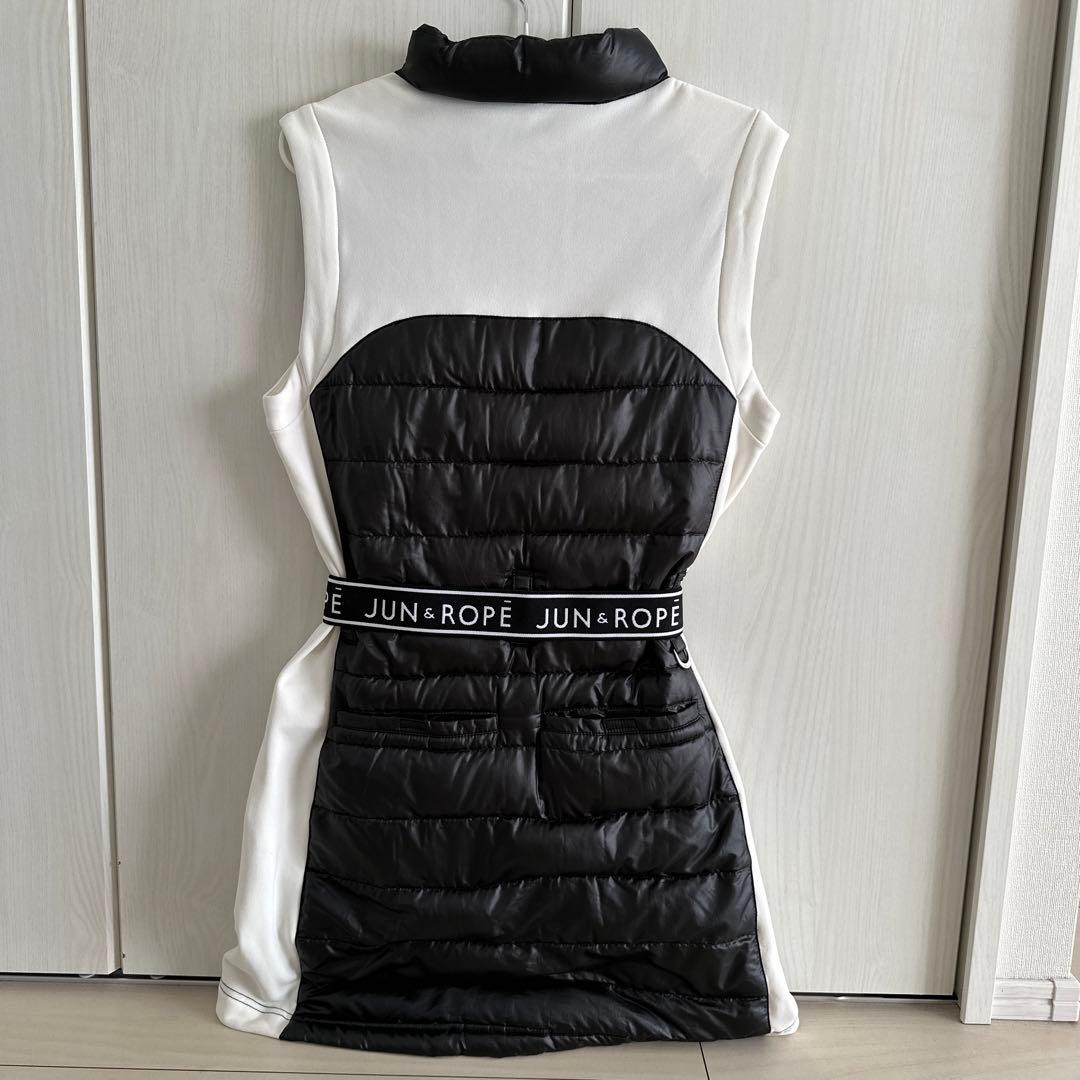 JUN&ROPE タフタフリースコンビDOWNワンピース