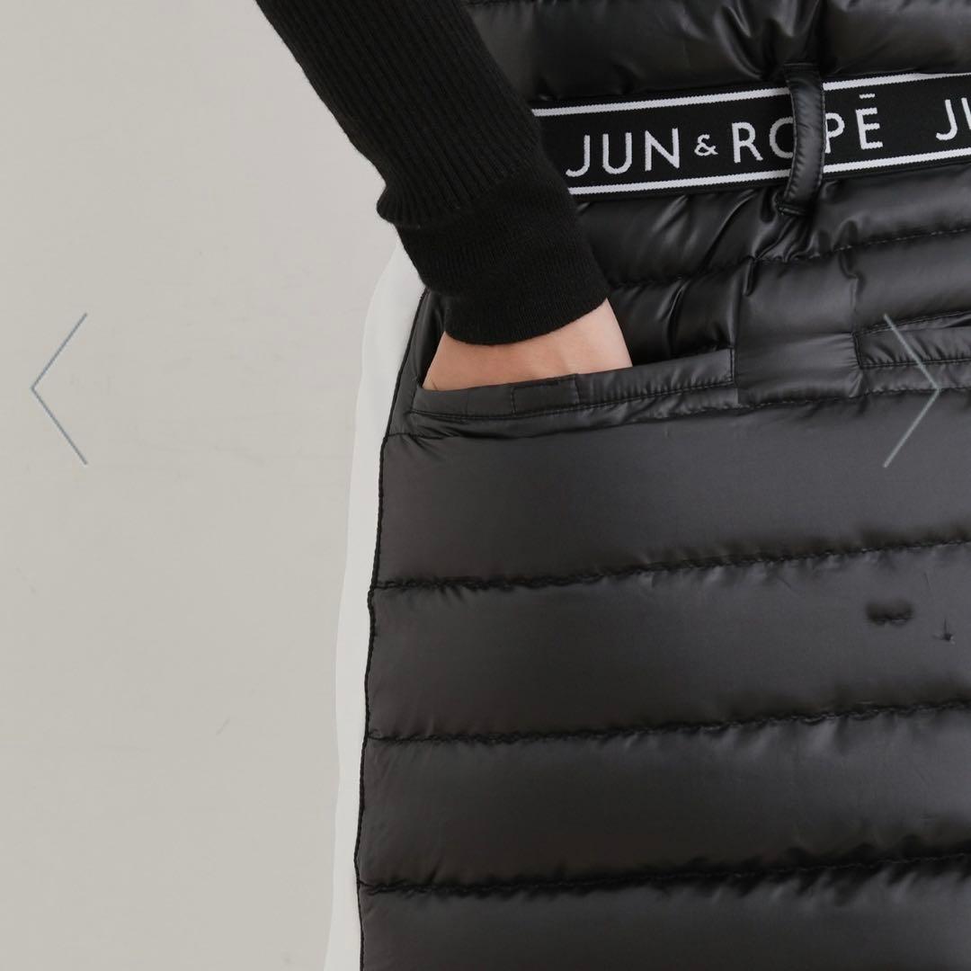 JUN&ROPE タフタフリースコンビDOWNワンピース