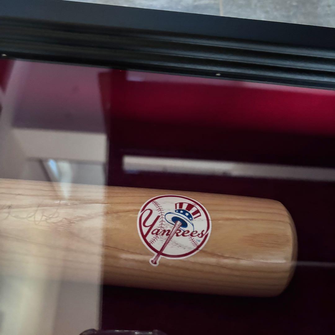 デレク・ジーター ホームラン 記念バット フレーム付き ニューヨークヤンキース