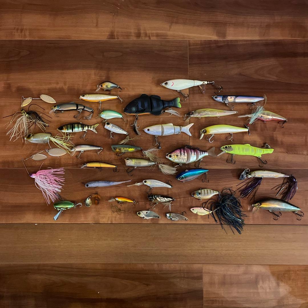 バス　 釣り引退　ソフトルアー　ハードルアー　ダイワ　バック　小物、等