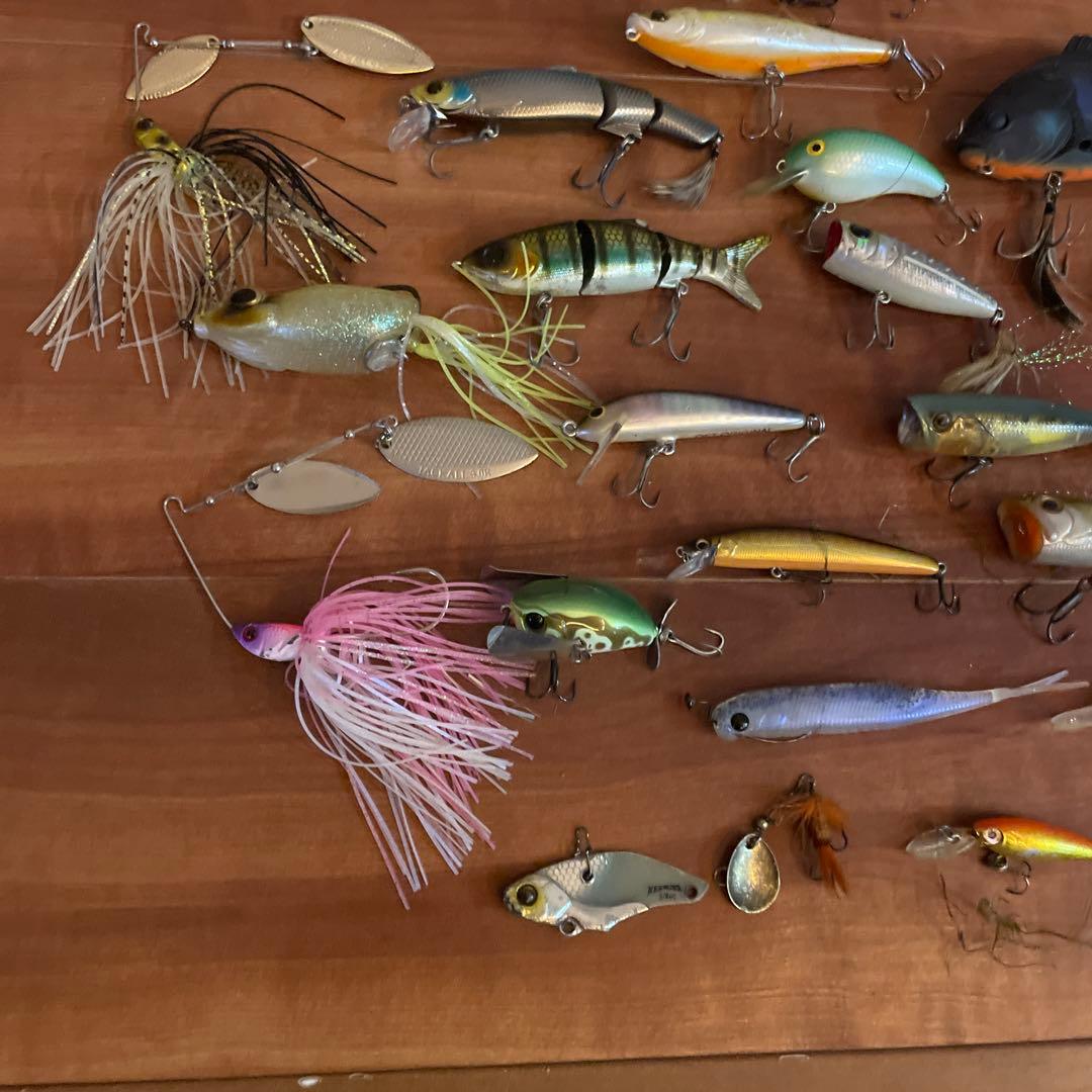 バス　 釣り引退　ソフトルアー　ハードルアー　ダイワ　バック　小物、等