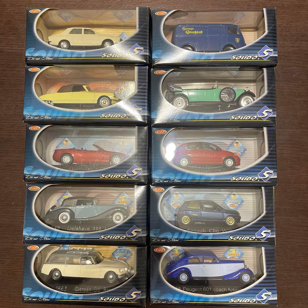【中古】 ミニチュアカー52個セット　Solido　(1個箱無し) 1:43