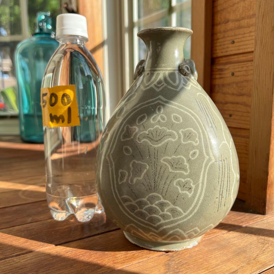 高麗青磁 李朝 韓国 朝鮮 骨董 古美術 壺 瓶