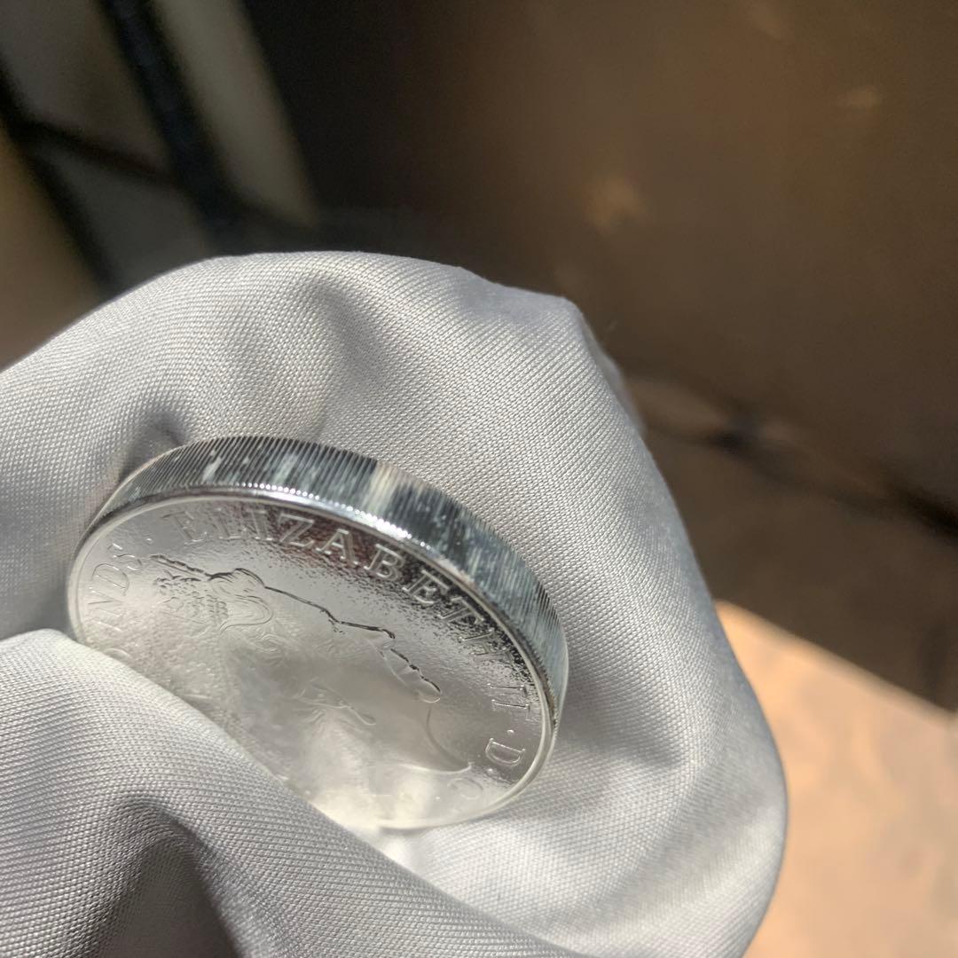 S3 純銀貨 2オンス クイーンズビースト　2016 ライオン・イングランド