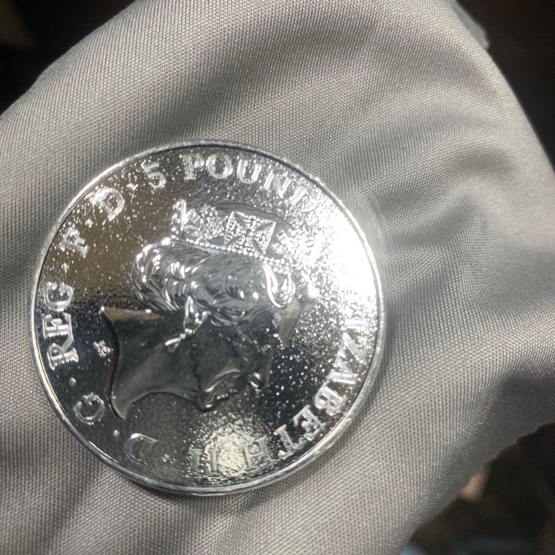 S3 純銀貨 2オンス クイーンズビースト　2016 ライオン・イングランド