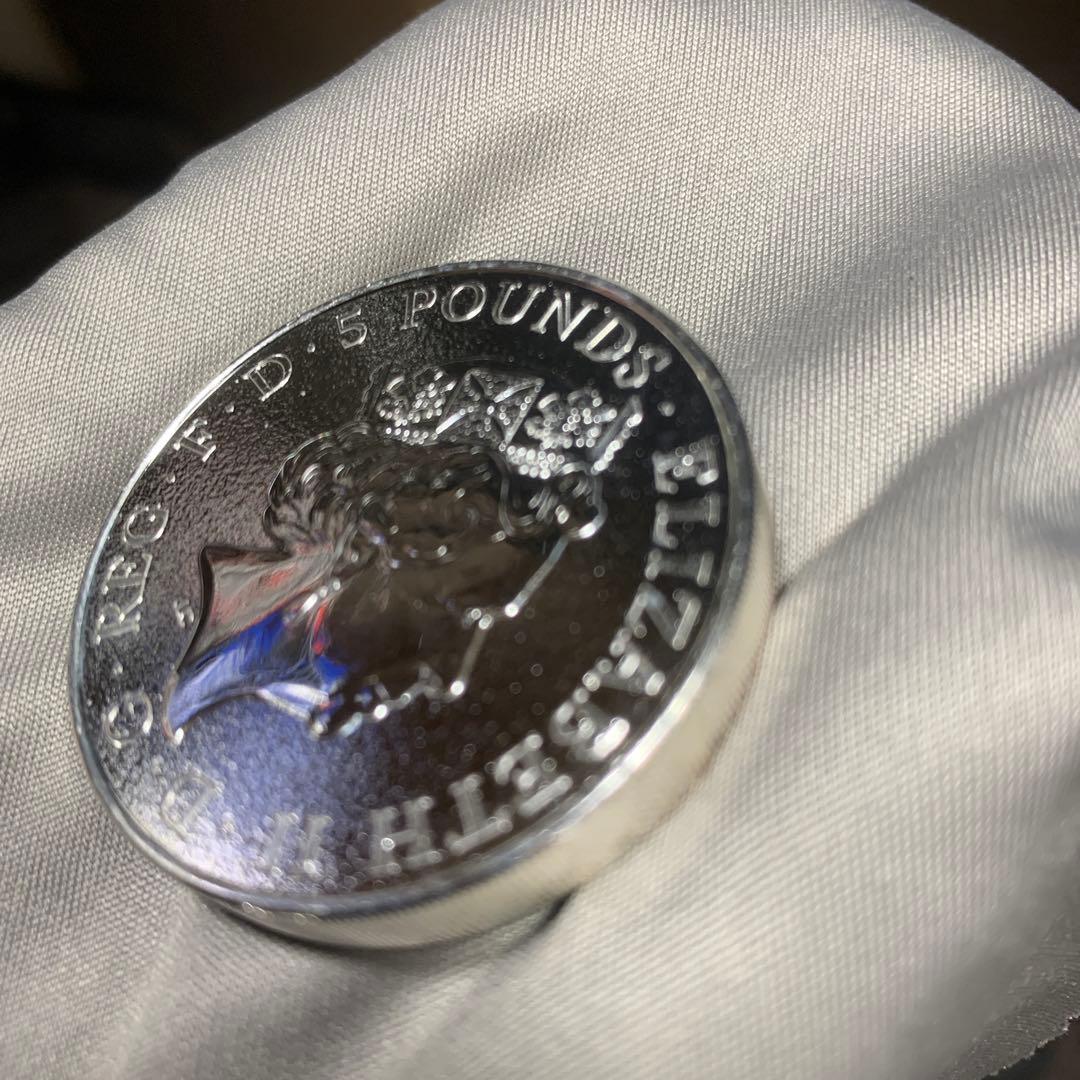 S3 純銀貨 2オンス クイーンズビースト　2016 ライオン・イングランド