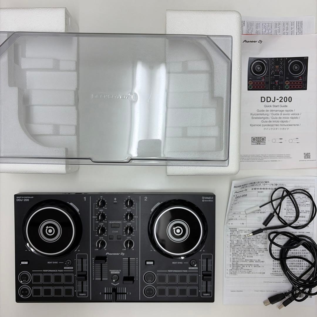 Pioneer DDJ-200 本体 + 保護カバー