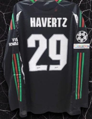 24/25 アーセナル アウェイ 長袖 サッカーユニフォーム 29番 ハヴァーツ