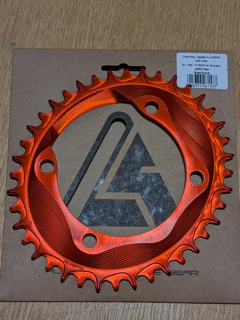 ALUGEAR １ｘ １２速４０ｔ １１０BCD ４Ｄ ナローワイド オーバル