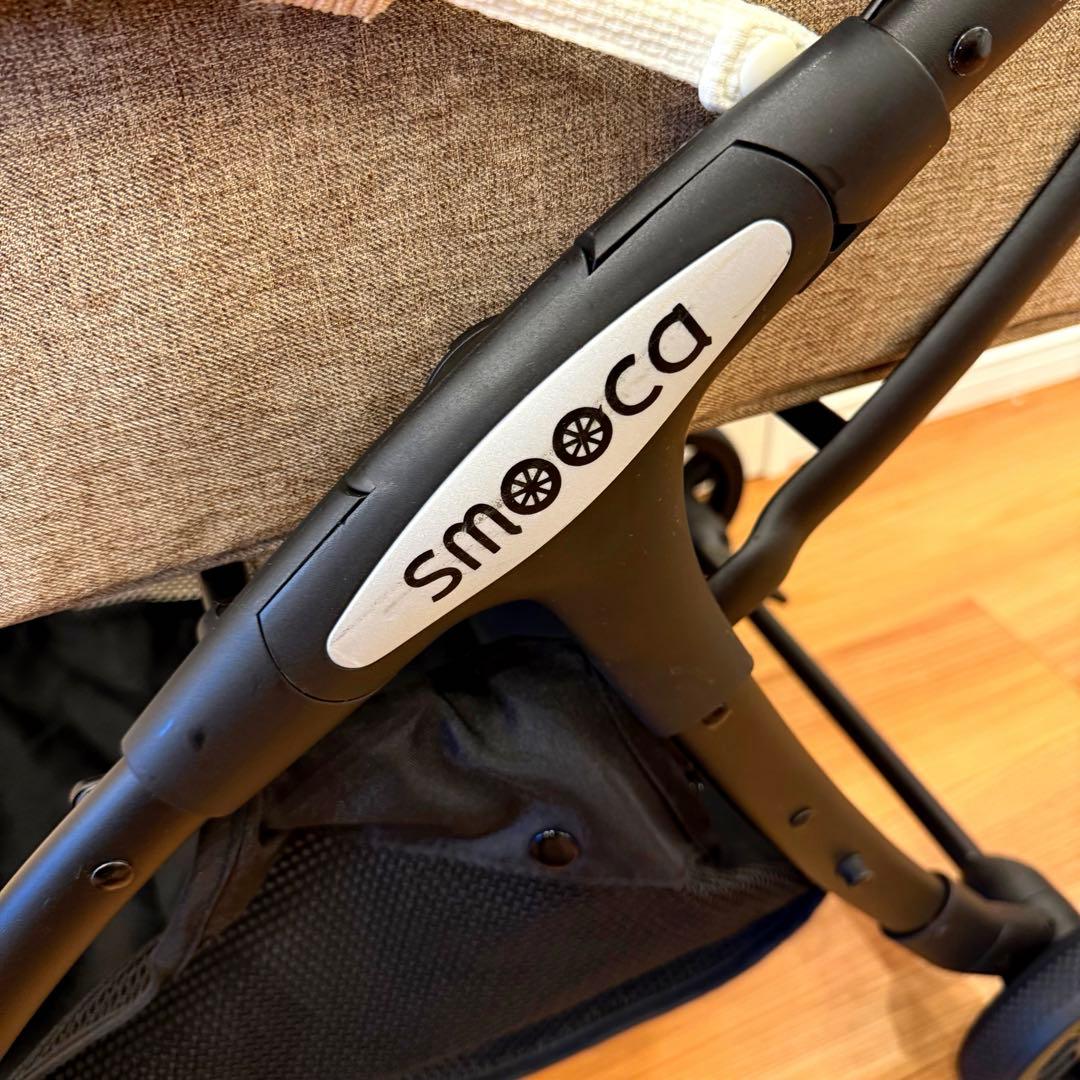 極美品 smooca ペットカート スムーカ レザー ブラウン 折畳