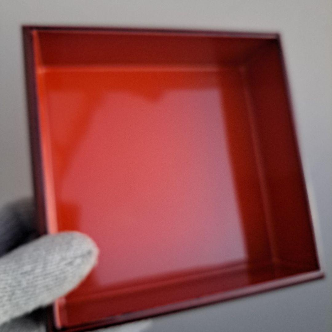 【会津漆器　5.5寸　ダイヤ/校倉型　3段重箱】天然木製　溜塗　　長期保管品