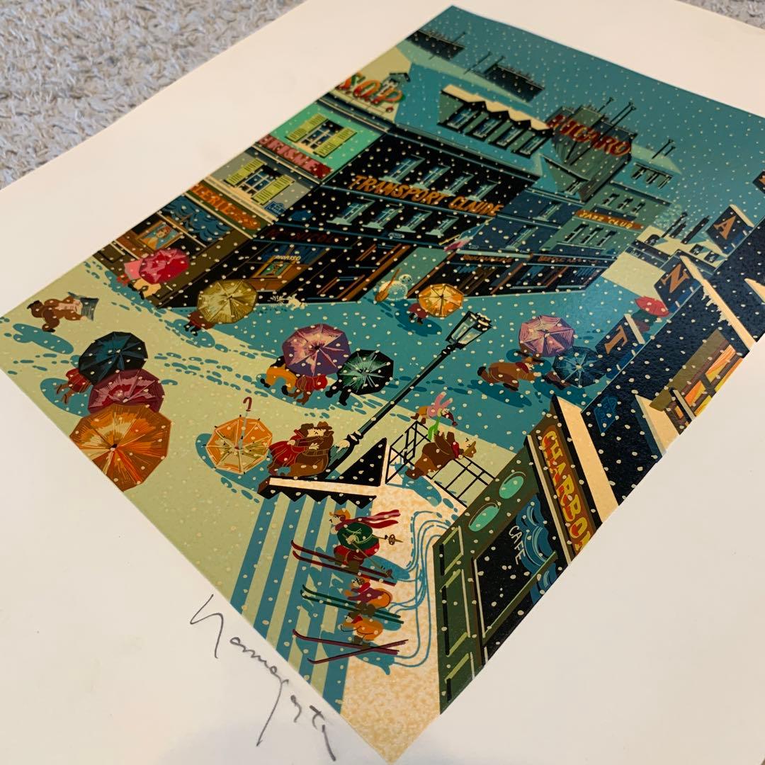 【大幅値下げ】ヒロヤマガタ　シルクスクリーン　フォーシーズン　冬