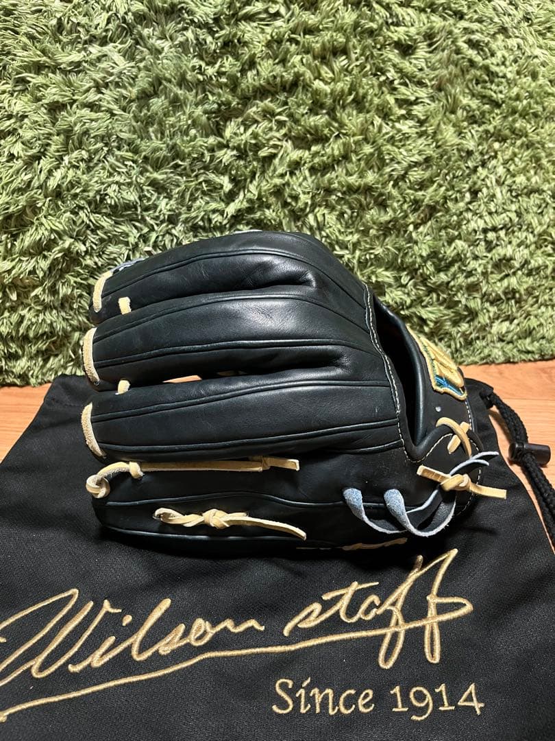 ウィルソンスタッフ 硬式内野手用グラブ 1975型 Wブラック×キャメル