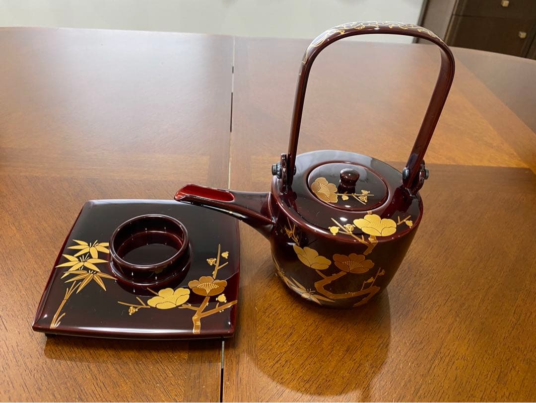 輪島塗屠蘇漆器セット ⭐︎梅竹模様