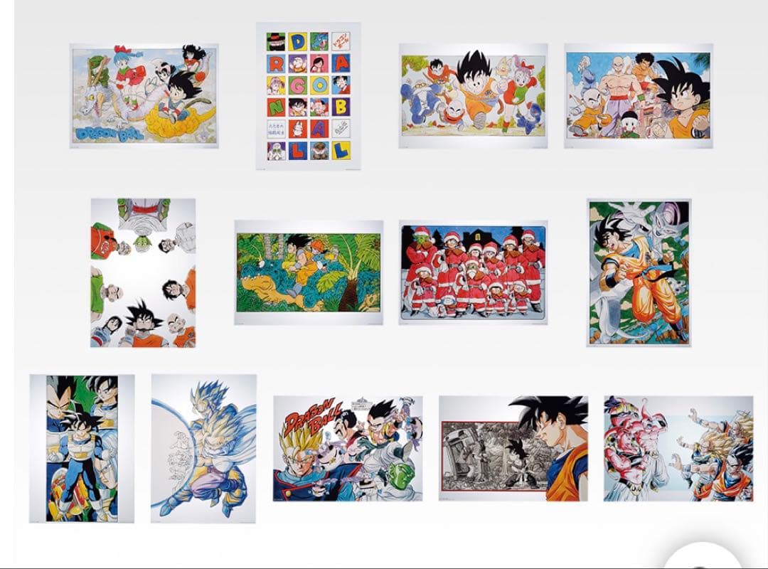 最終値下げ！一番くじドラゴンボール40周年H賞クリアポスター13種コンプおまけ付