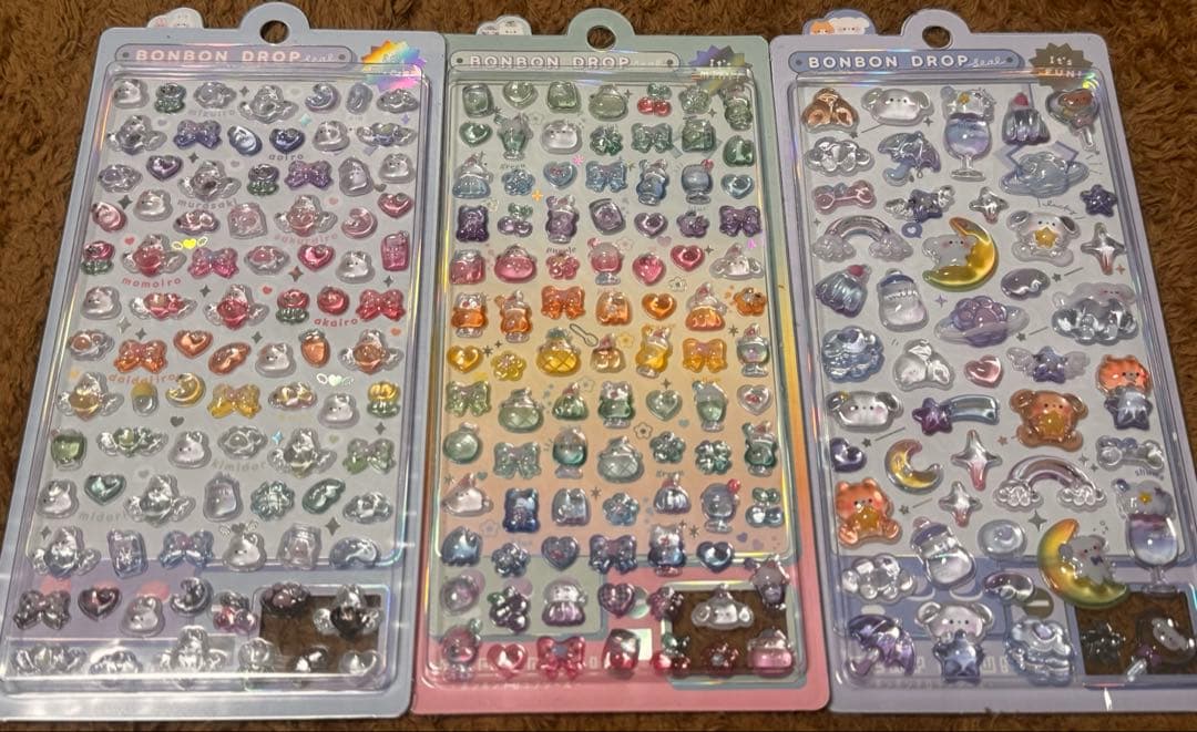 専用 もじもじボンボン ひらがな ピンク ボンボンドロップシール 国内正規品