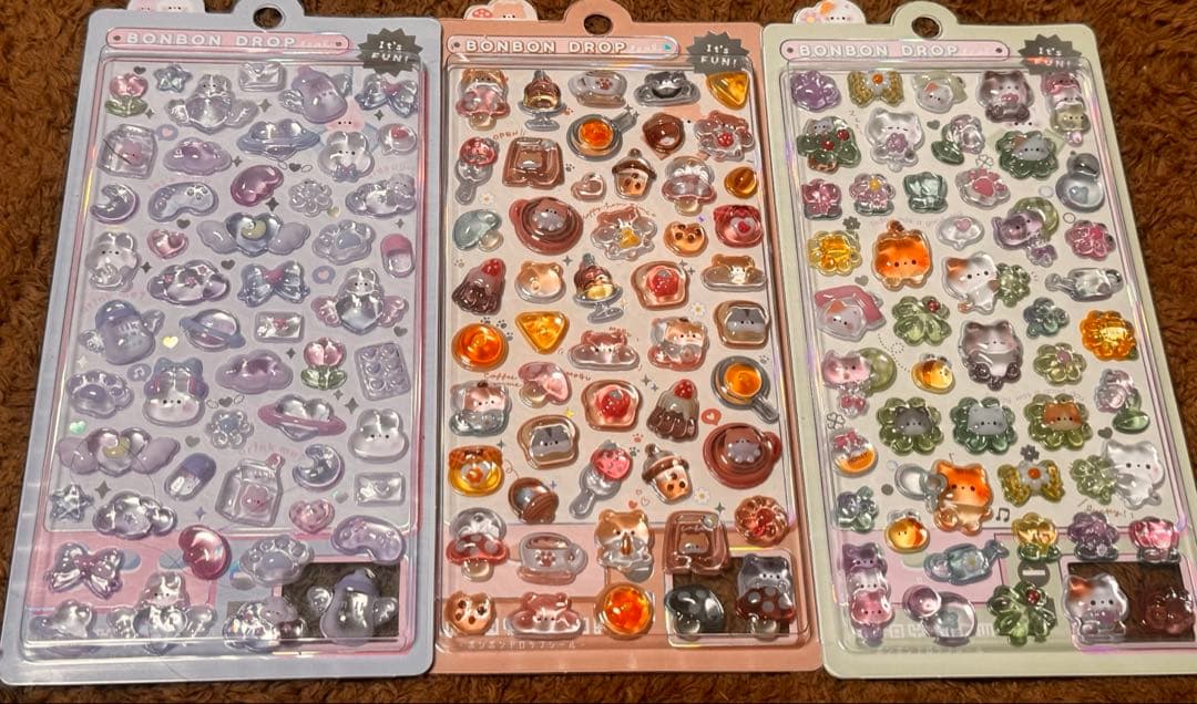 専用 もじもじボンボン ひらがな ピンク ボンボンドロップシール 国内正規品