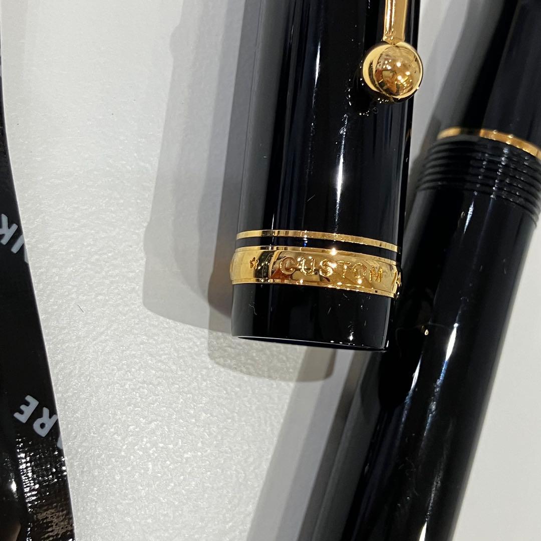PILOT 万年筆 カスタム74 ブラック M 中字　ペン先14K 555