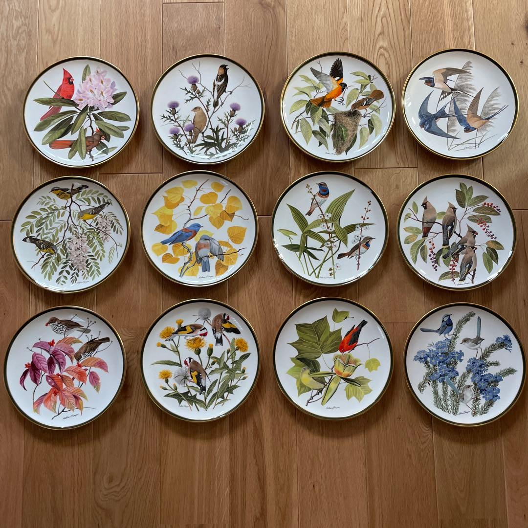 フランクリン・ポーセリン×ウエッジウッド「世界の鳴き鳥」磁器製飾り皿