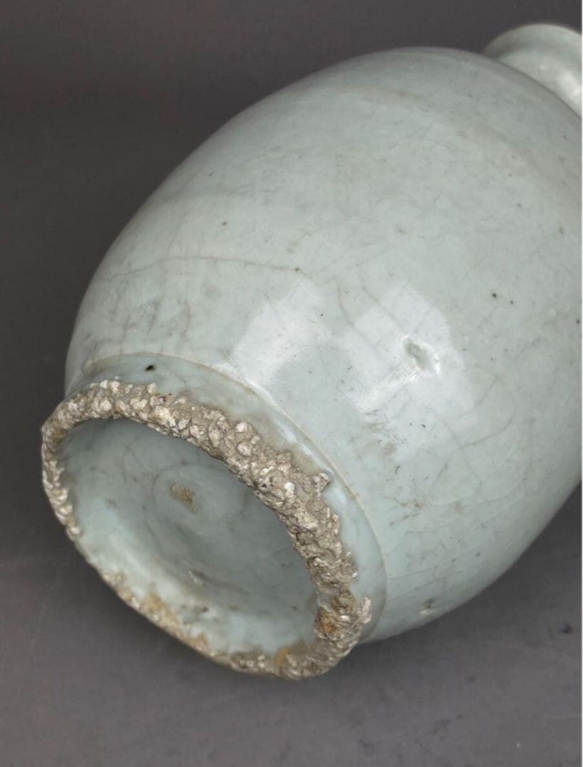 李朝 高麗 青磁徳利 花瓶 花道具 朝鮮半島 高麗青磁盤口花瓶 青磁釉盤口瓶