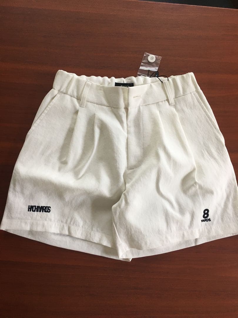 8YARDS 2025完売品　レディース ダブルタックショーツ ホワイト