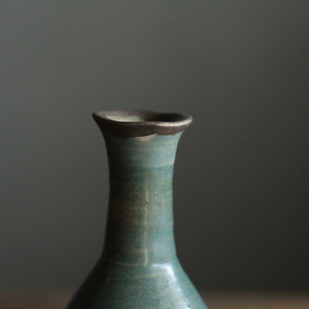 緑釉 徳利 唐津 壺屋 龍門司 酒器 古美術 古道具 アンティーク